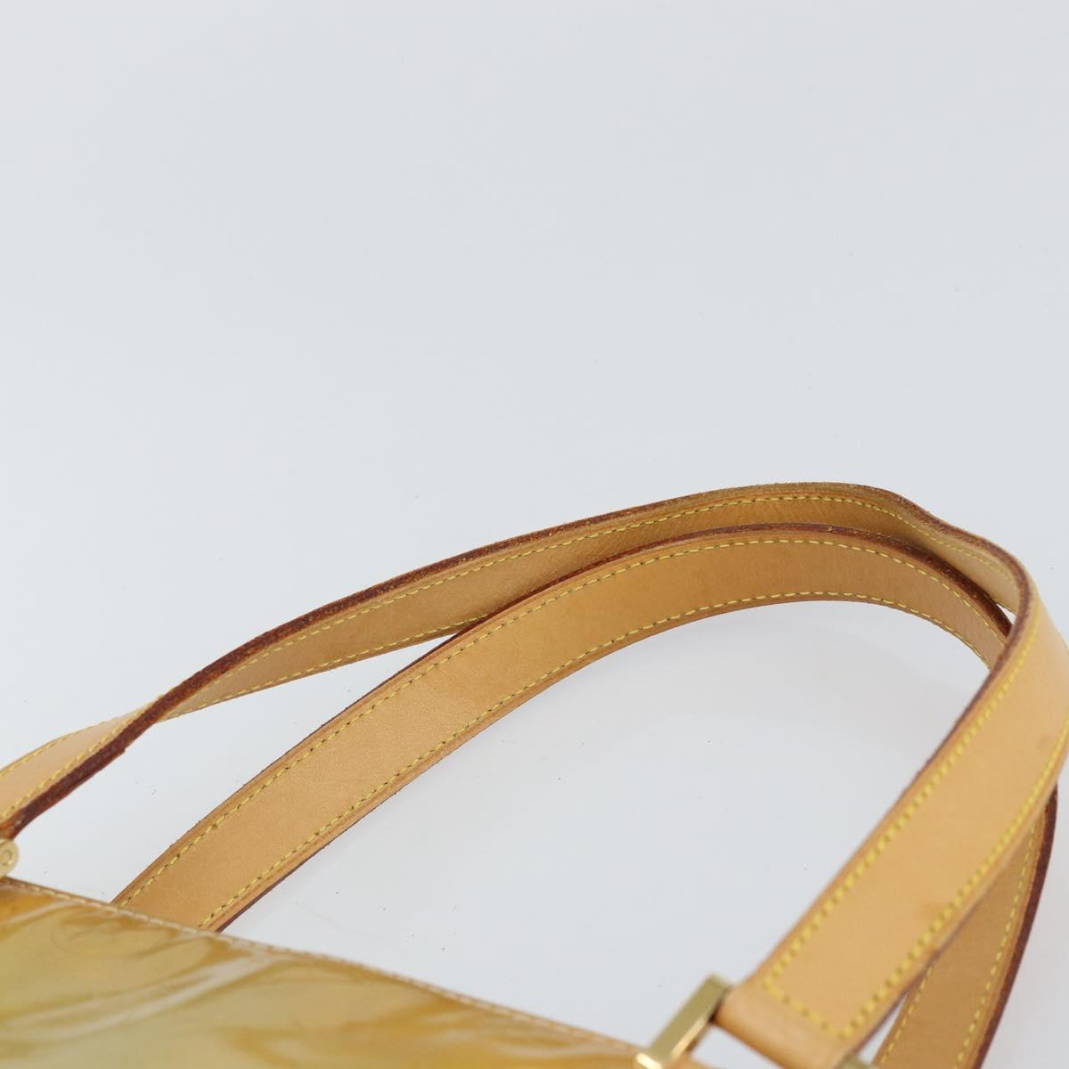 LOUIS VUITTON Monogram Vernis Houston Hand Bag Gris M91053 LV Auth BA9595