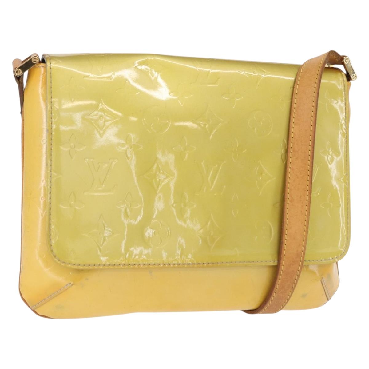 LOUIS VUITTON Monogram Vernis Thompson Street Bag Gris M91008 LV Auth BA9603