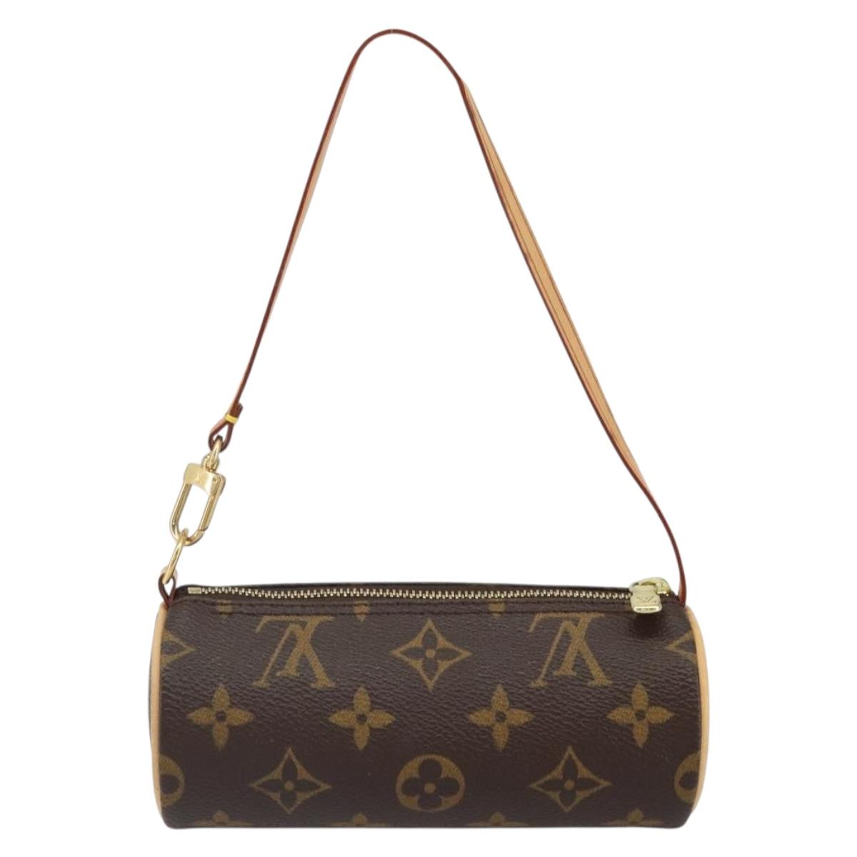 LOUIS VUITTON Monogram Papillon Pouch LV Auth BA9606
