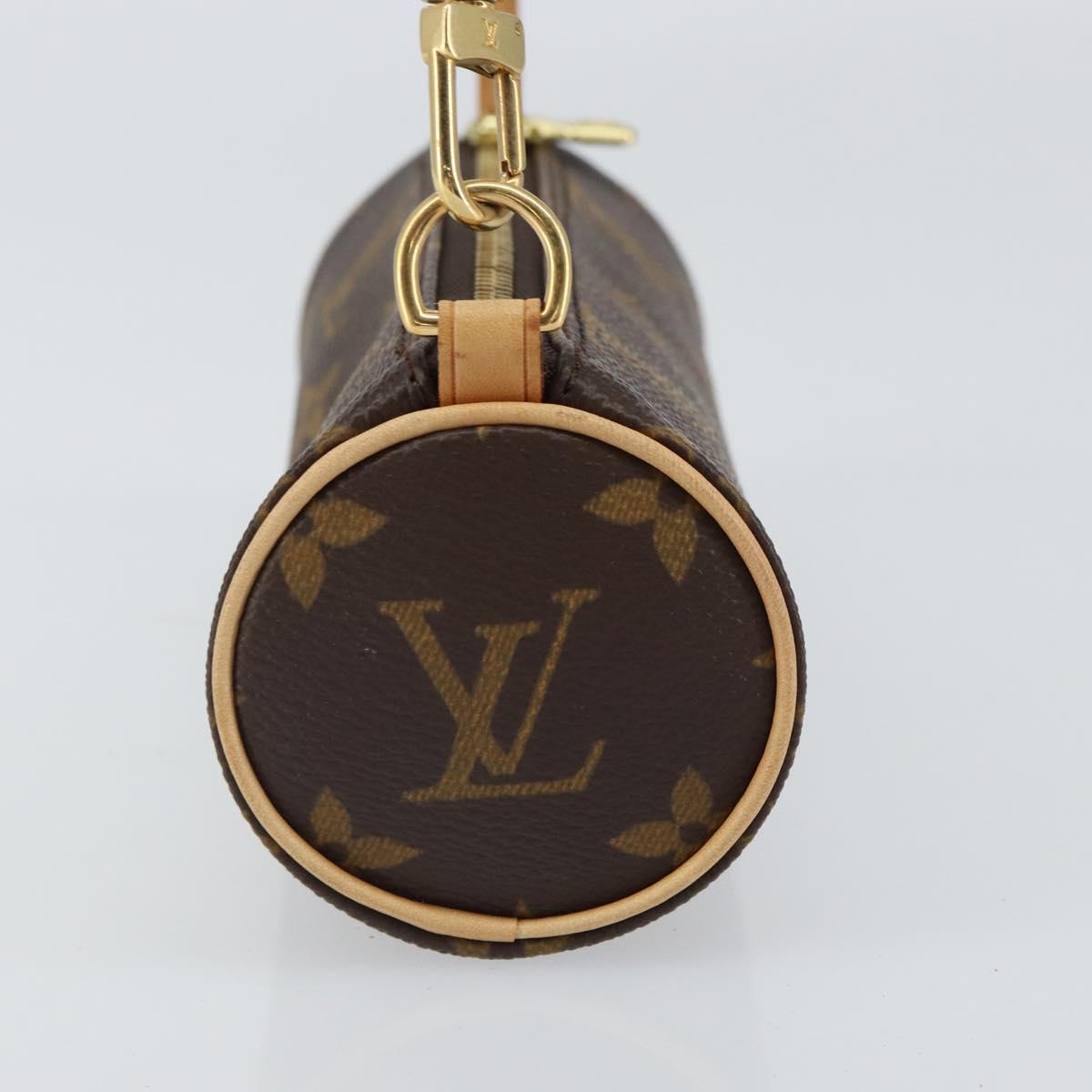 LOUIS VUITTON Monogram Papillon Pouch LV Auth BA9606