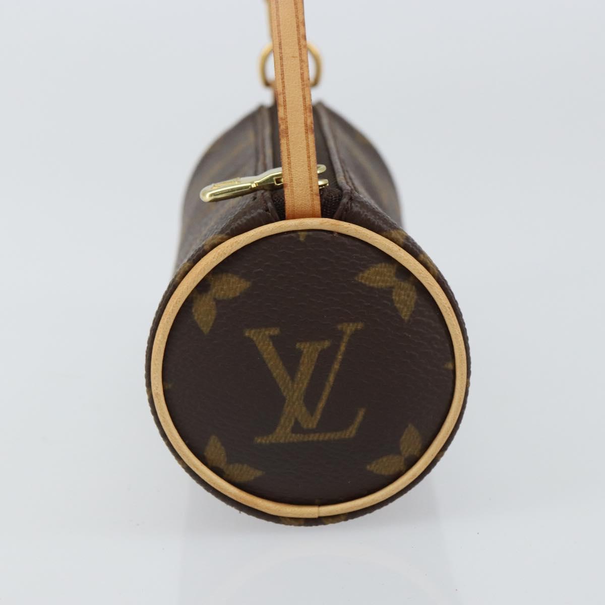 LOUIS VUITTON Monogram Papillon Pouch LV Auth BA9606