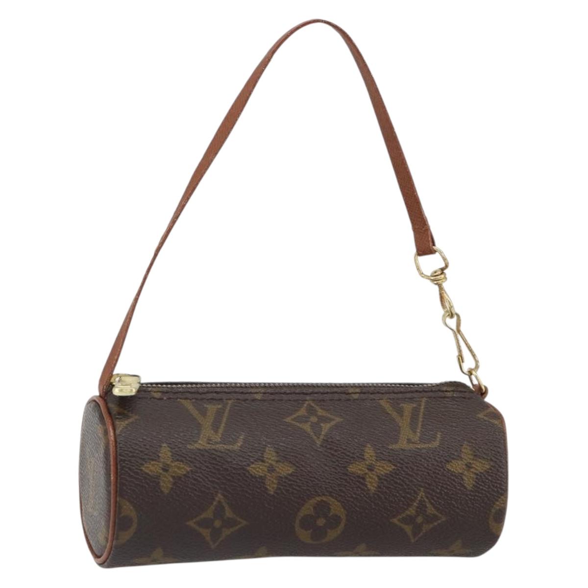 LOUIS VUITTON Monogram Papillon Pouch LV Auth BA9607