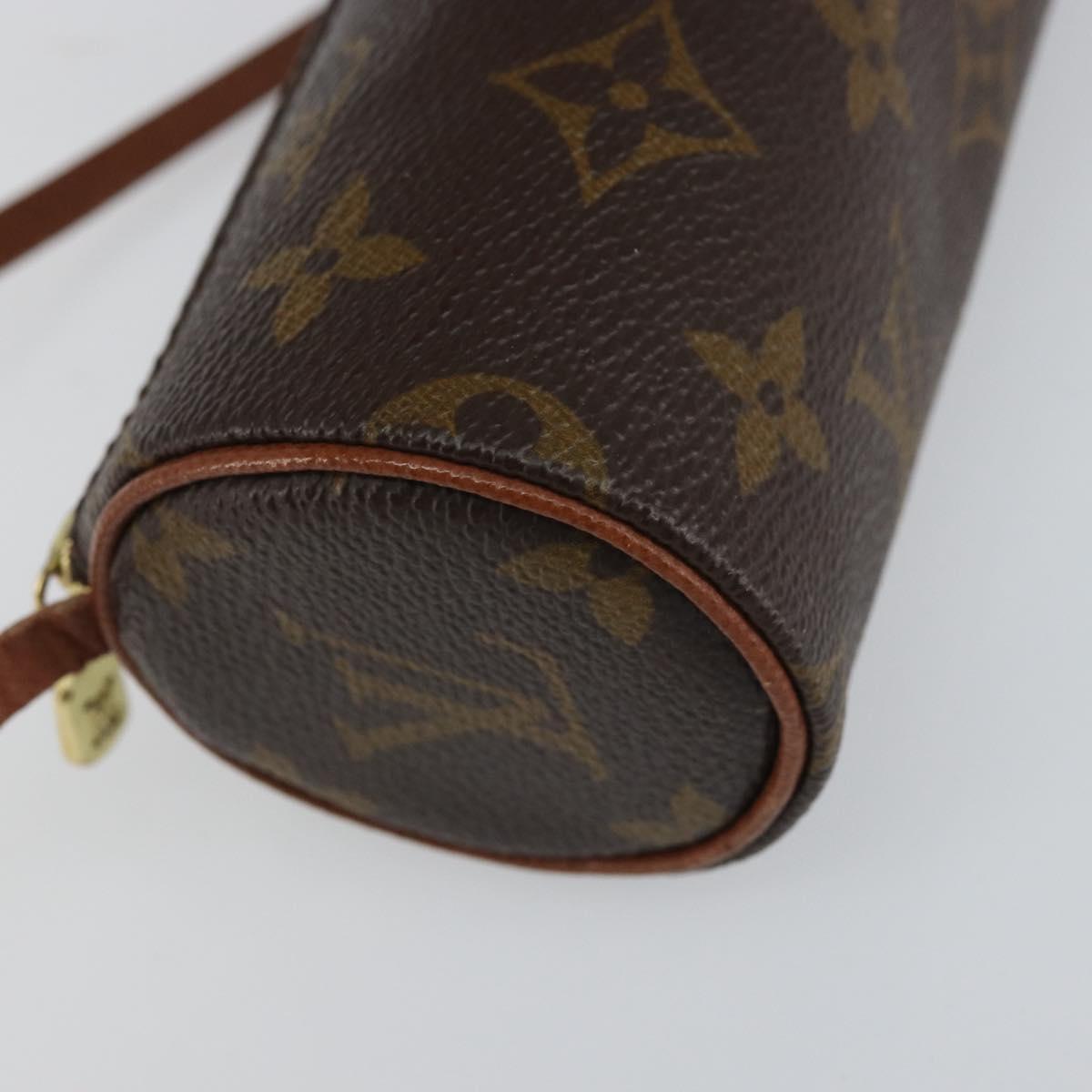 LOUIS VUITTON Monogram Papillon Pouch LV Auth BA9607