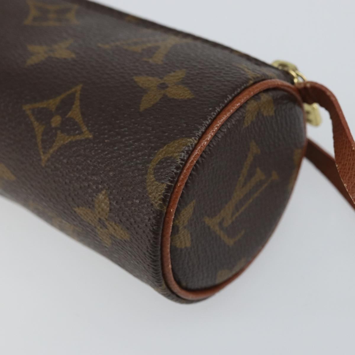 LOUIS VUITTON Monogram Papillon Pouch LV Auth BA9607