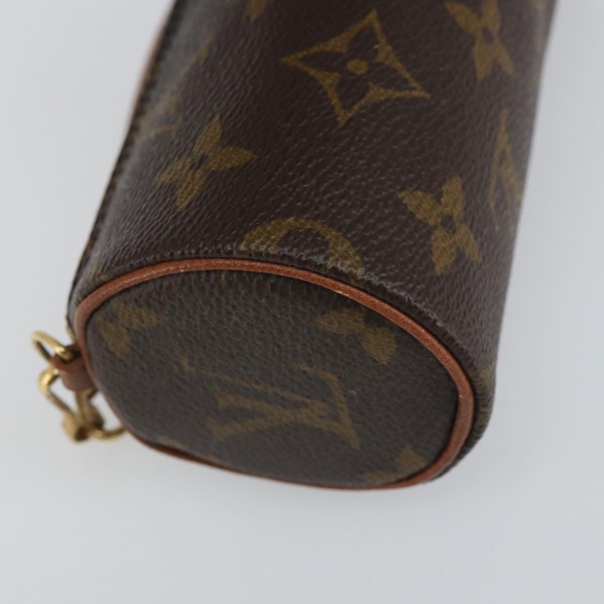 LOUIS VUITTON Monogram Papillon Pouch LV Auth BA9607