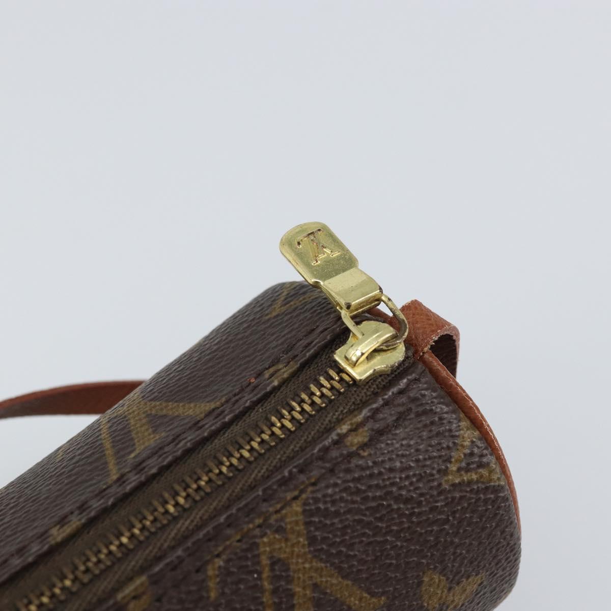 LOUIS VUITTON Monogram Papillon Pouch LV Auth BA9607