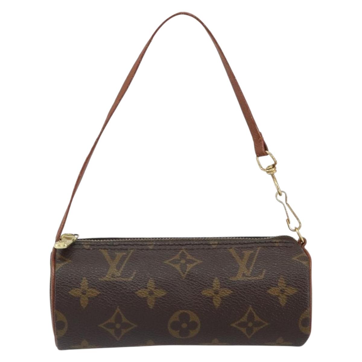 LOUIS VUITTON Monogram Papillon Pouch LV Auth BA9607