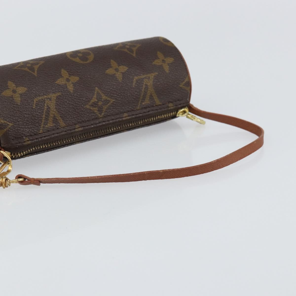 LOUIS VUITTON Monogram Papillon Pouch LV Auth BA9607