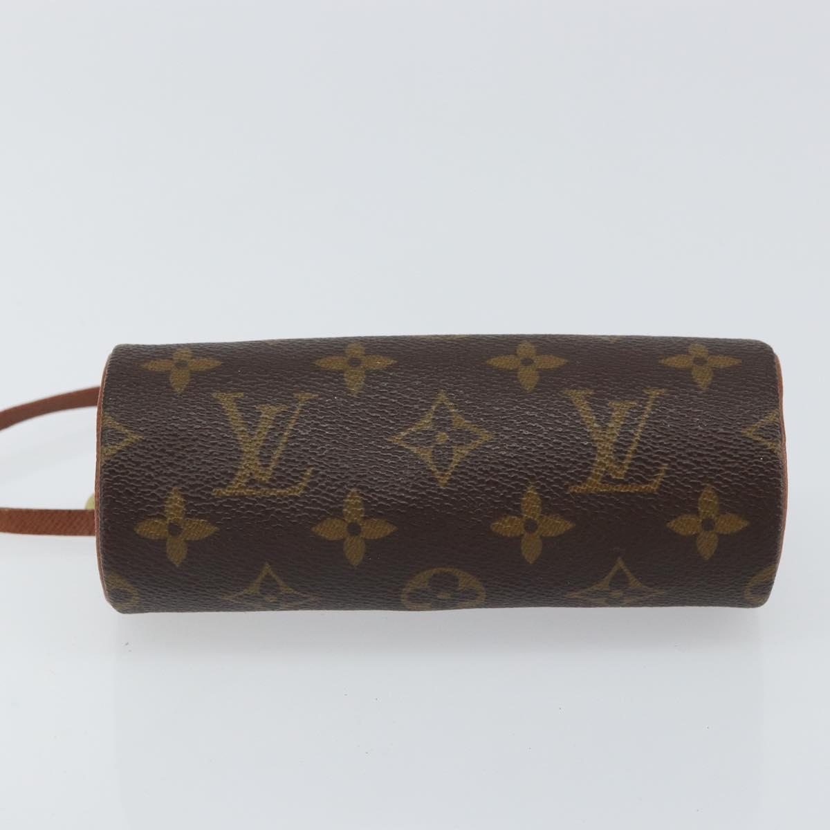LOUIS VUITTON Monogram Papillon Pouch LV Auth BA9607