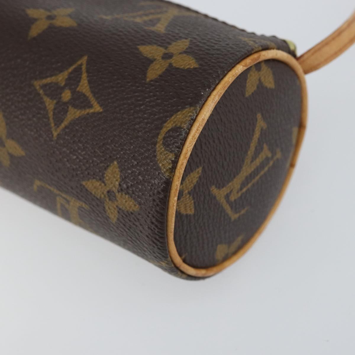 LOUIS VUITTON Monogram Papillon Pouch LV Auth BA9608