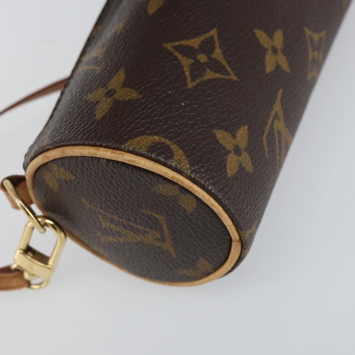 LOUIS VUITTON Monogram Papillon Pouch LV Auth BA9608