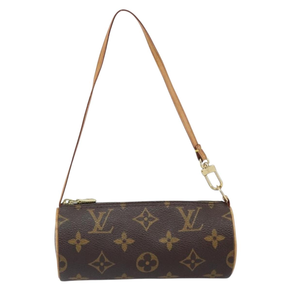 LOUIS VUITTON Monogram Papillon Pouch LV Auth BA9608