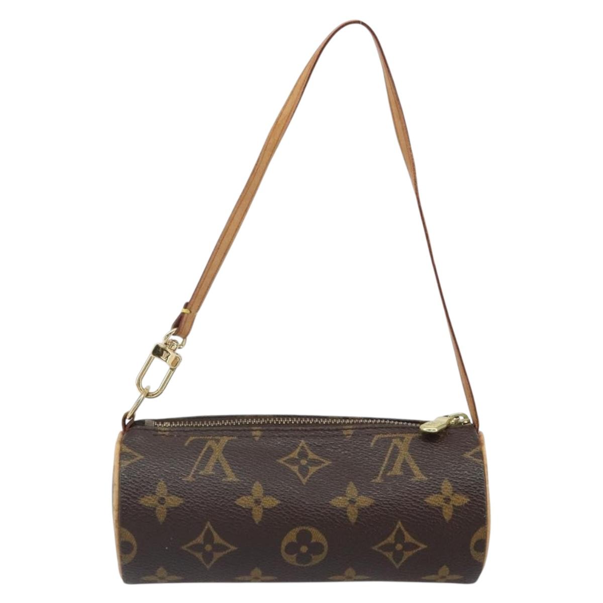 LOUIS VUITTON Monogram Papillon Pouch LV Auth BA9608