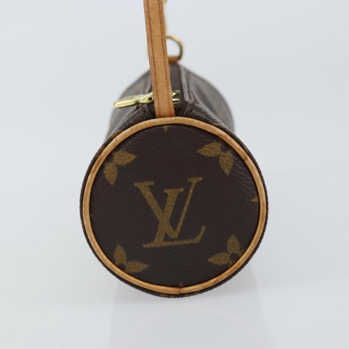 LOUIS VUITTON Monogram Papillon Pouch LV Auth BA9608