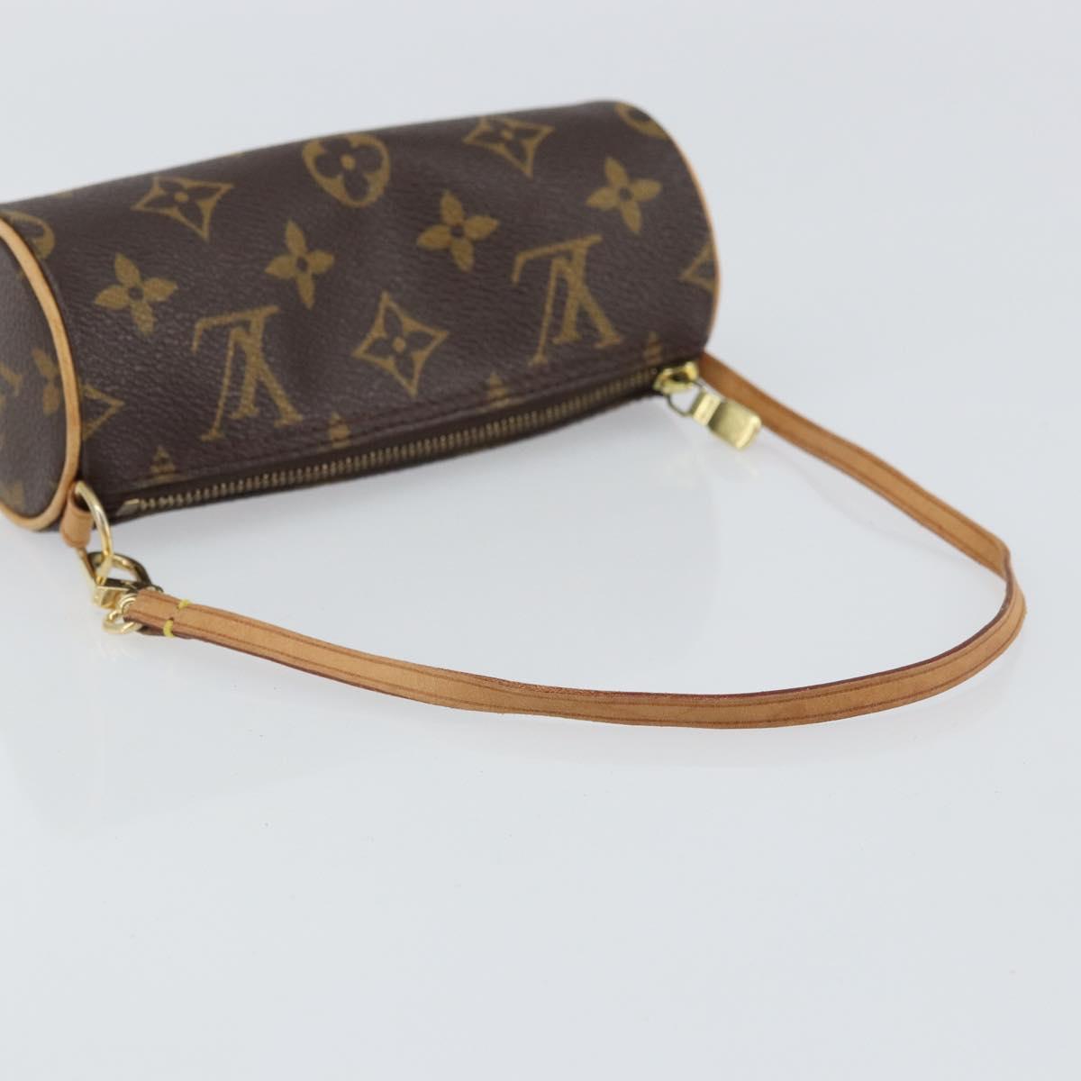 LOUIS VUITTON Monogram Papillon Pouch LV Auth BA9608