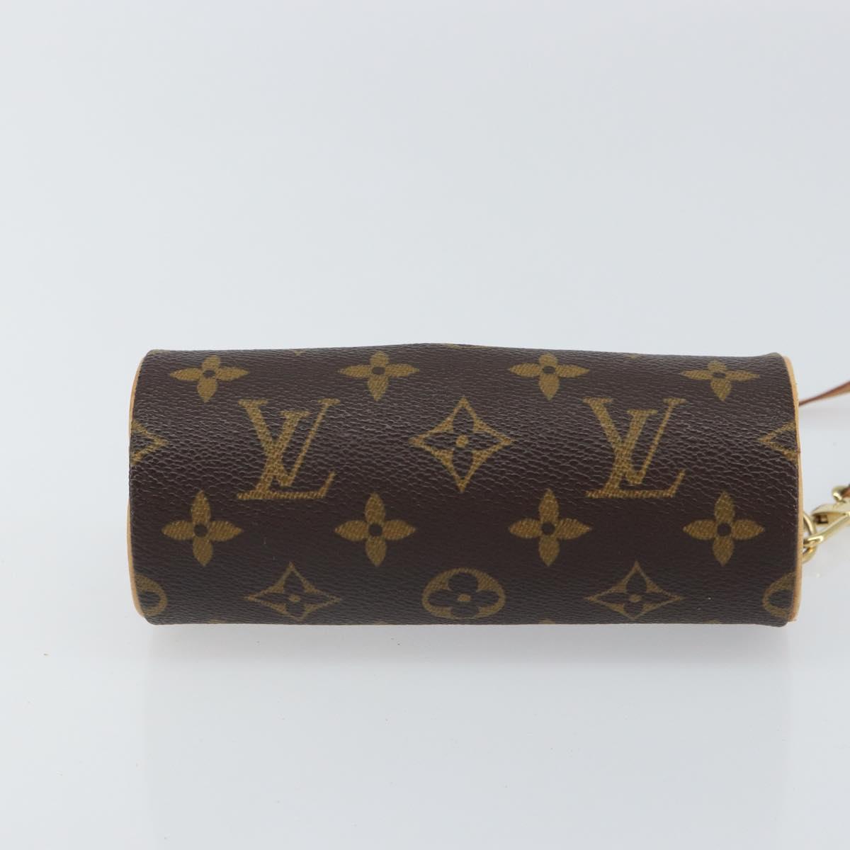 LOUIS VUITTON Monogram Papillon Pouch LV Auth BA9608