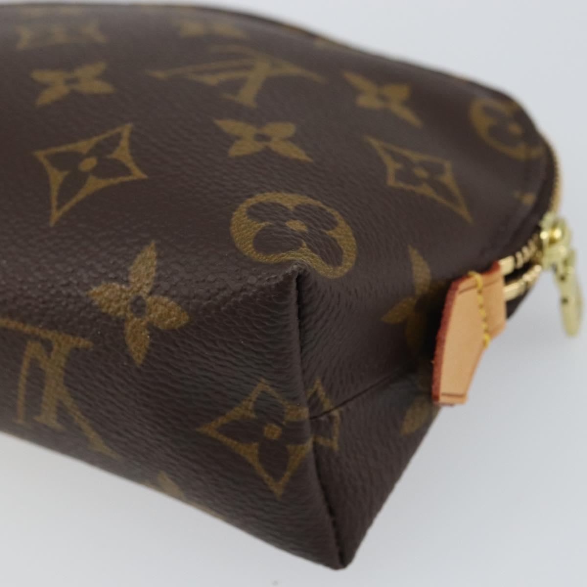 LOUIS VUITTON Monogram Pochette Cosmetic PM Pouch M43998 LV Auth BA9613