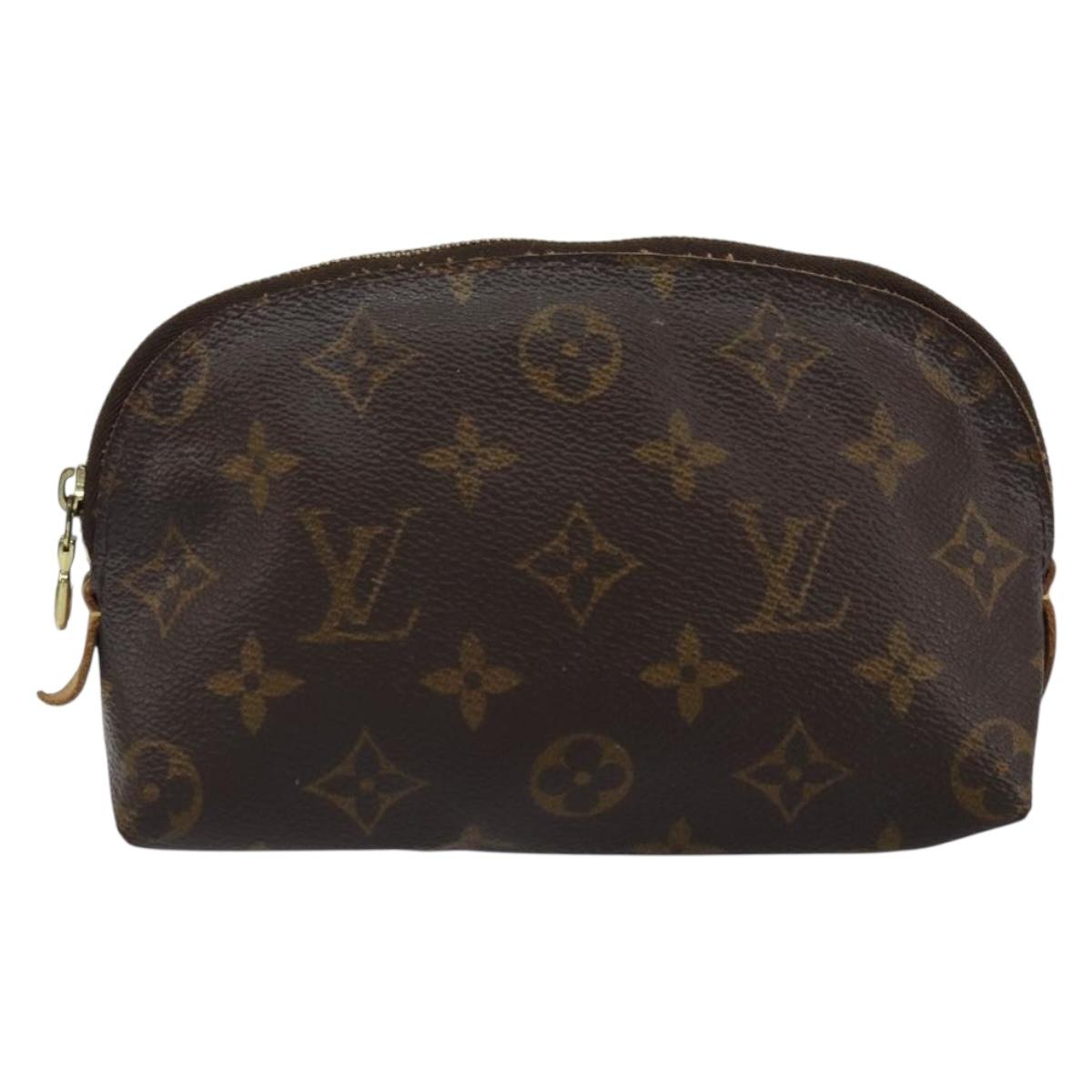 LOUIS VUITTON Monogram Pochette Cosmetic PM Pouch M43998 LV Auth BA9618