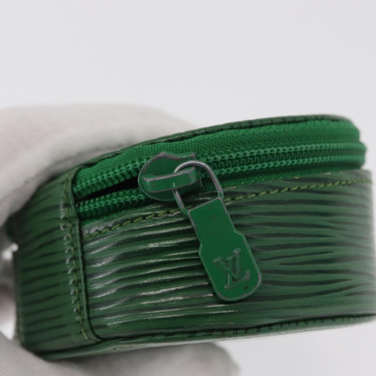 LOUIS VUITTON Epi Ecrin Bijou 8 Jewelry Box Green M48224 LV Auth BA9629