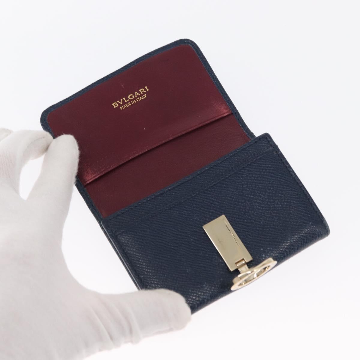 BVLGARI Gucci Louis Vuitton GG Canvas Wallet Leather 3 Set Black Auth BA9633