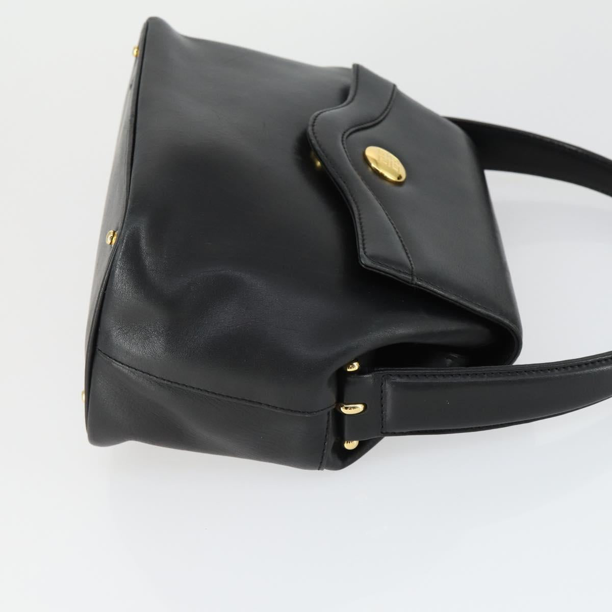 GIVENCHY Loewe Shoulder Bag Suede Velour Leather 3 Set Black Beige Auth BA9635