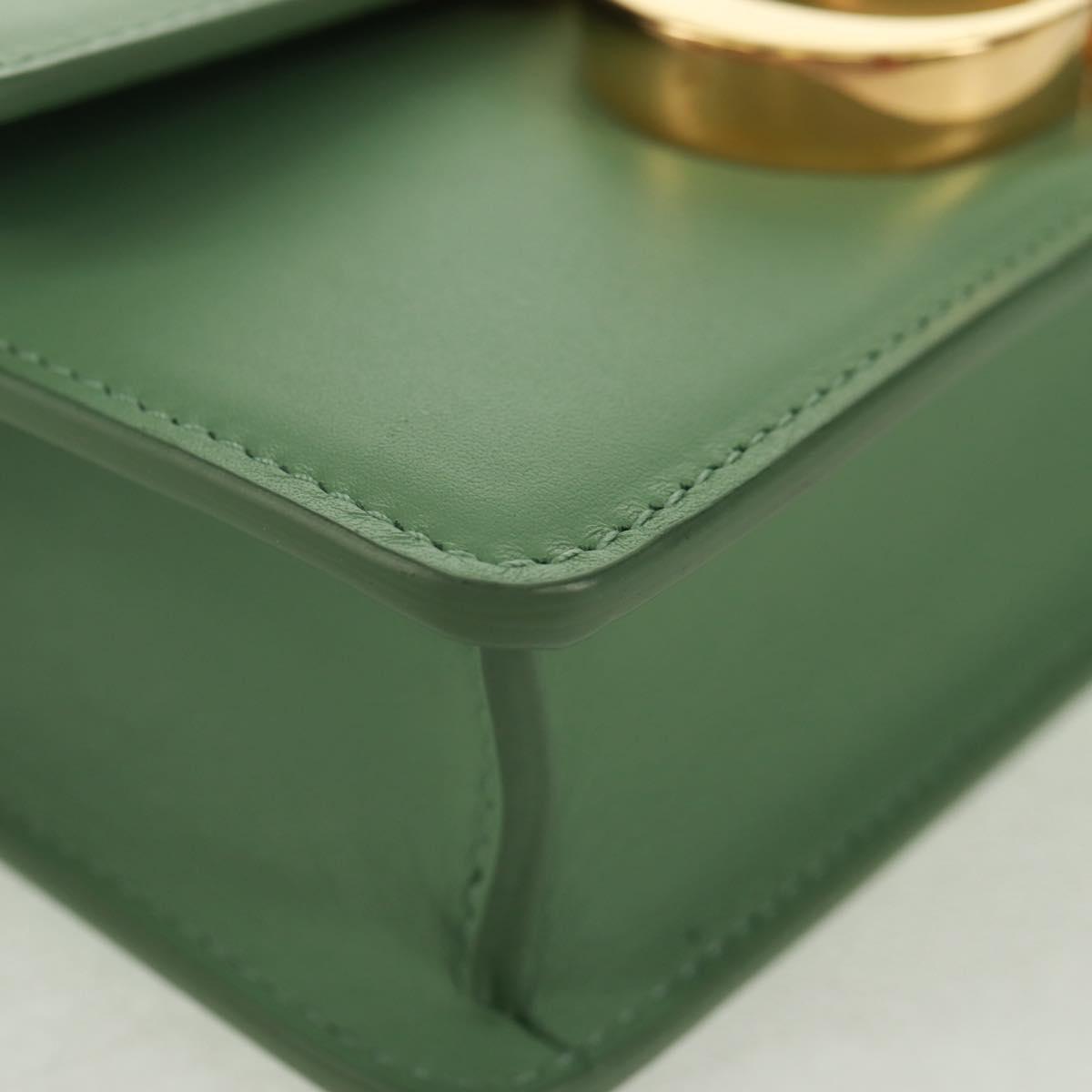 Christian Dior Micro bag 30 Montaigne Bag Leather Gold Green Auth BA9641SAM