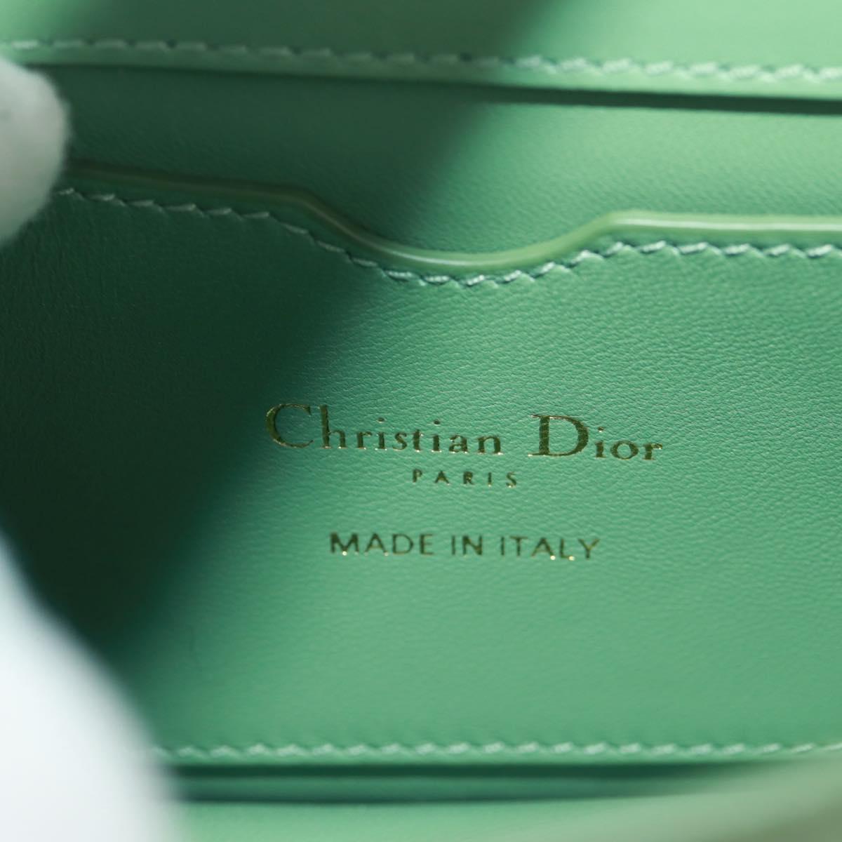 Christian Dior Micro bag 30 Montaigne Bag Leather Gold Green Auth BA9641SAM