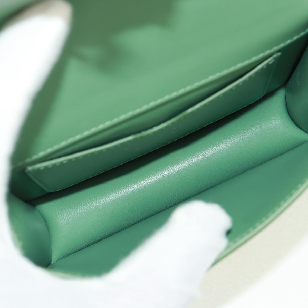 Christian Dior Micro bag 30 Montaigne Bag Leather Gold Green Auth BA9641SAM