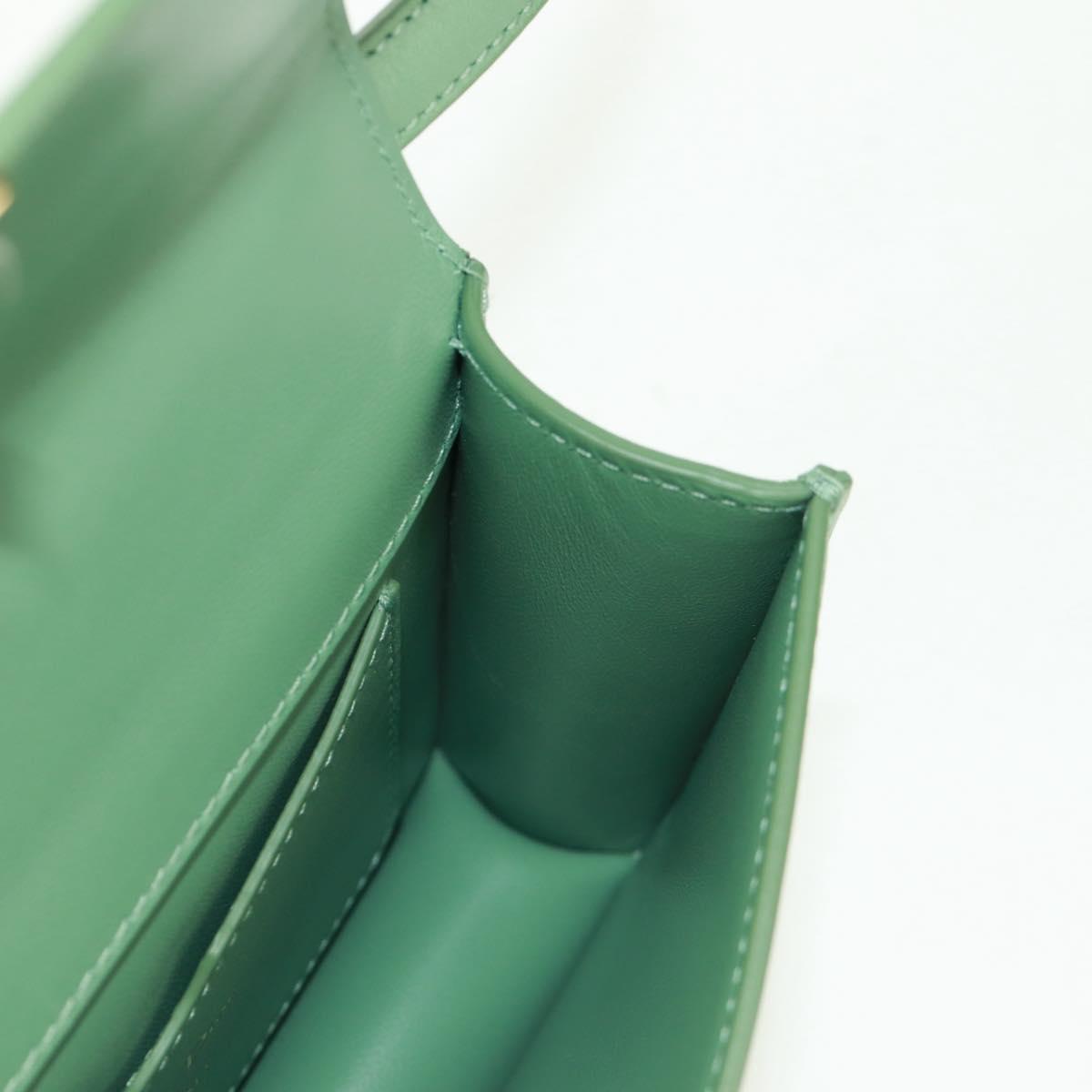 Christian Dior Micro bag 30 Montaigne Bag Leather Gold Green Auth BA9641SAM