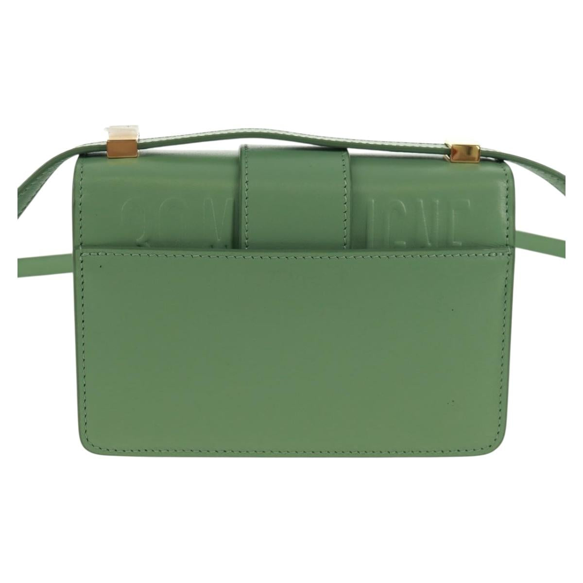 Christian Dior Micro bag 30 Montaigne Bag Leather Gold Green Auth BA9641SAM