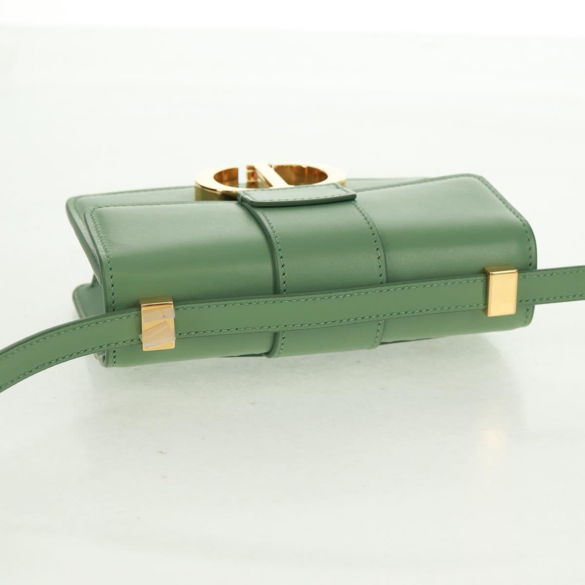 Christian Dior Micro bag 30 Montaigne Bag Leather Gold Green Auth BA9641SAM