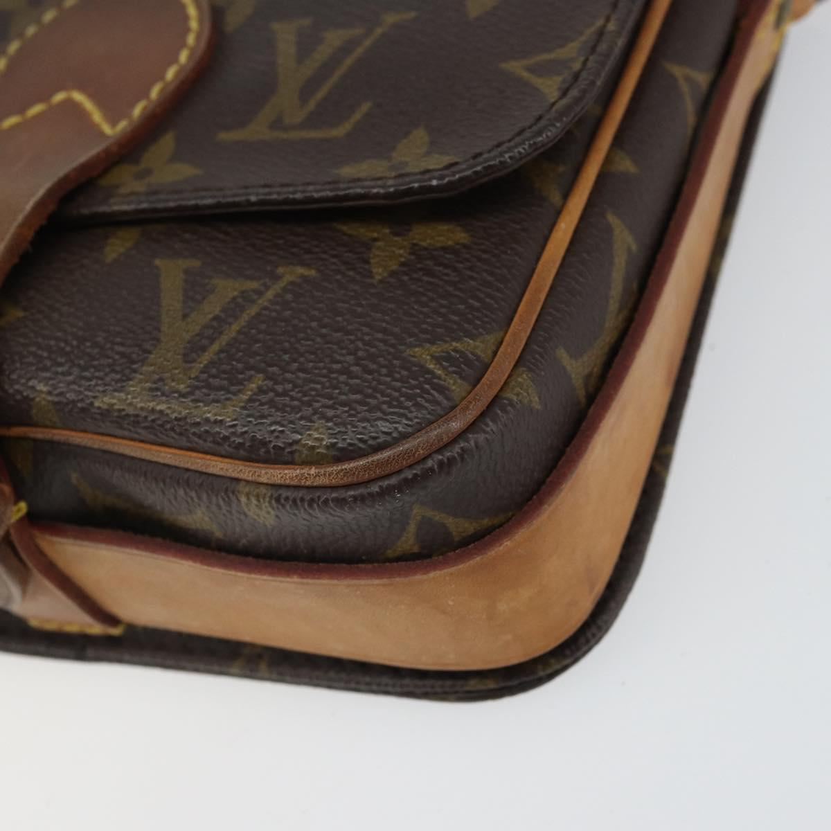 LOUIS VUITTON Monogram Cartouchiere PM Shoulder Bag M51254 LV Auth BA9656