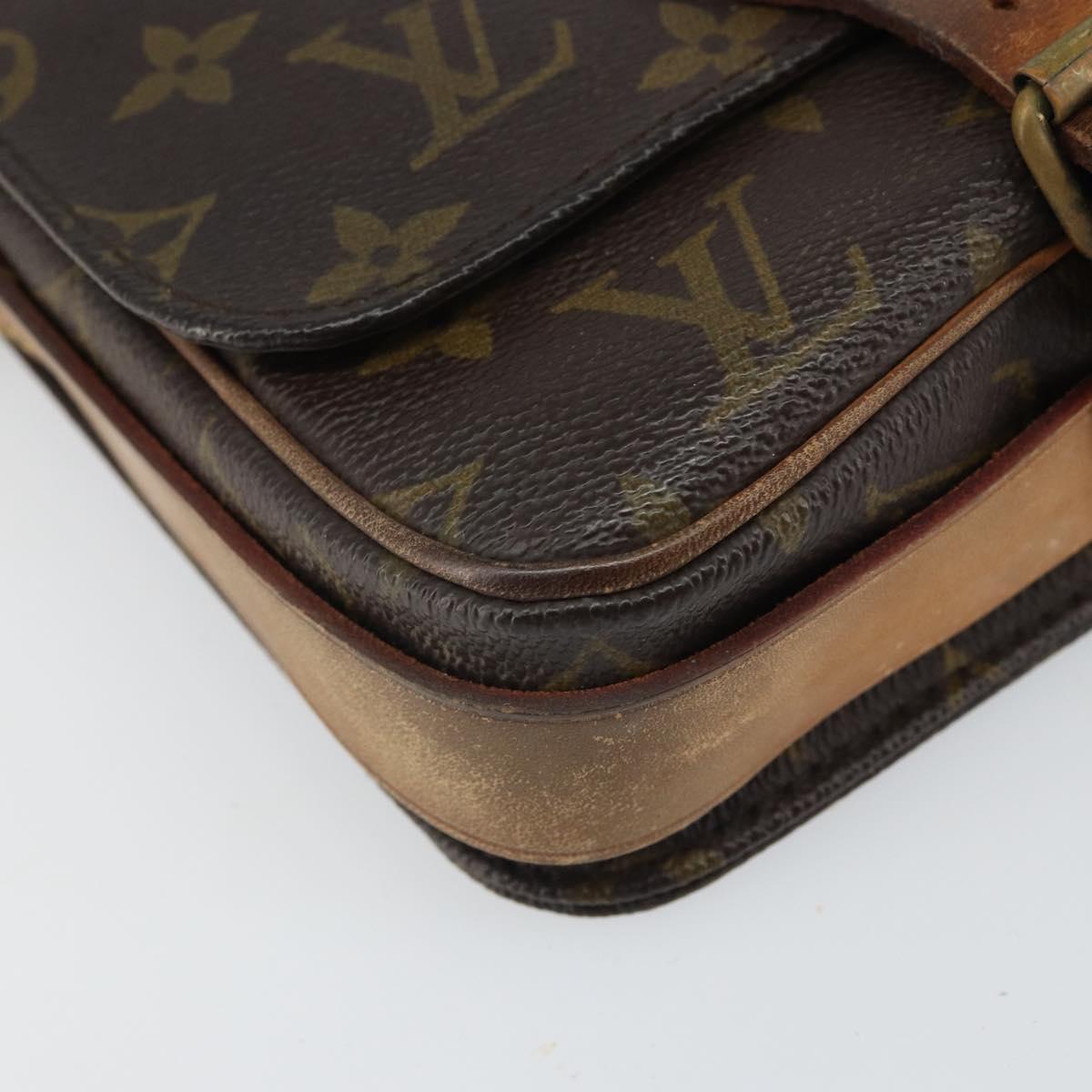 LOUIS VUITTON Monogram Cartouchiere PM Shoulder Bag M51254 LV Auth BA9656