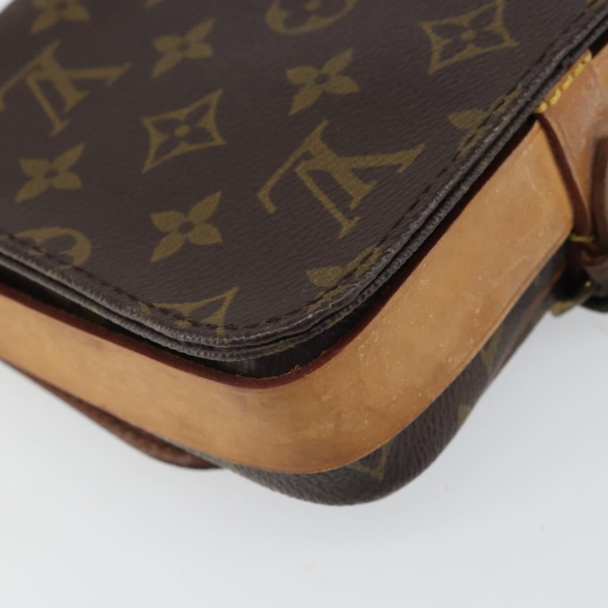 LOUIS VUITTON Monogram Cartouchiere PM Shoulder Bag M51254 LV Auth BA9656