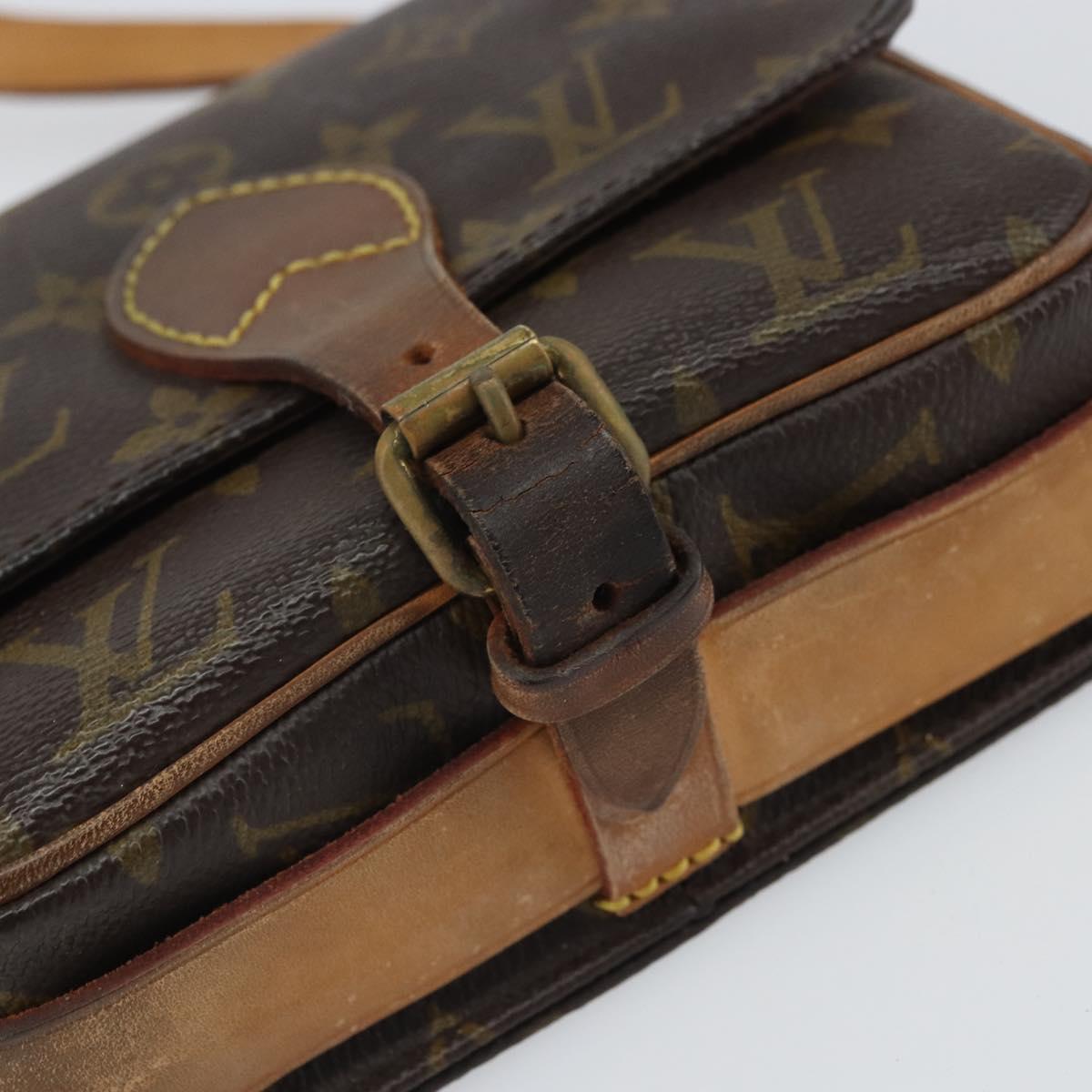 LOUIS VUITTON Monogram Cartouchiere PM Shoulder Bag M51254 LV Auth BA9656