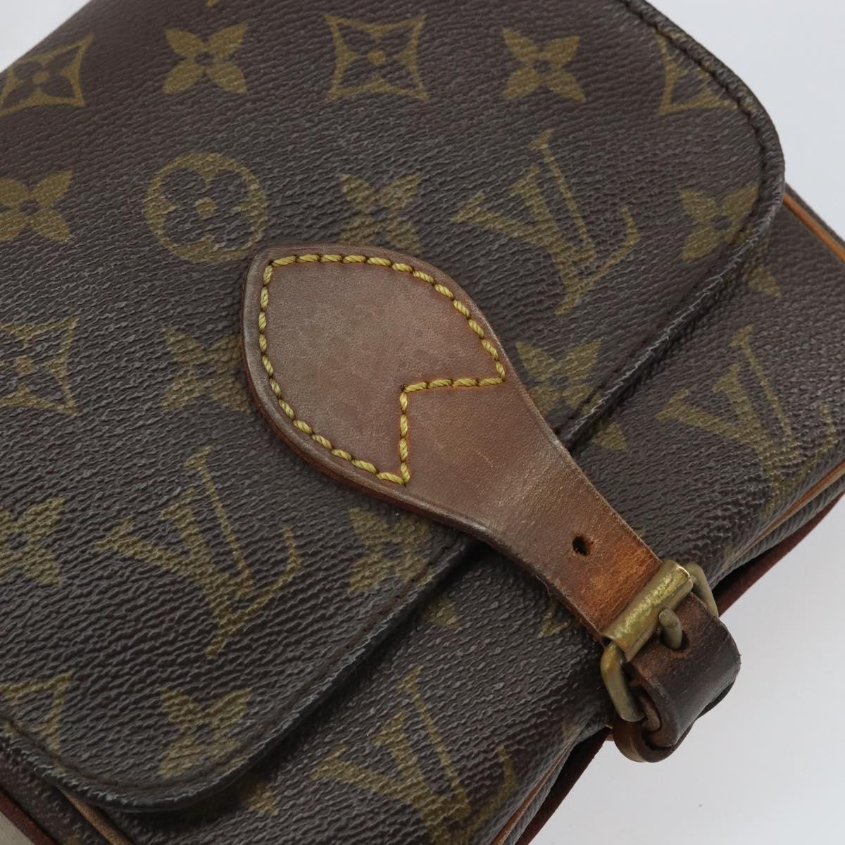 LOUIS VUITTON Monogram Cartouchiere PM Shoulder Bag M51254 LV Auth BA9656