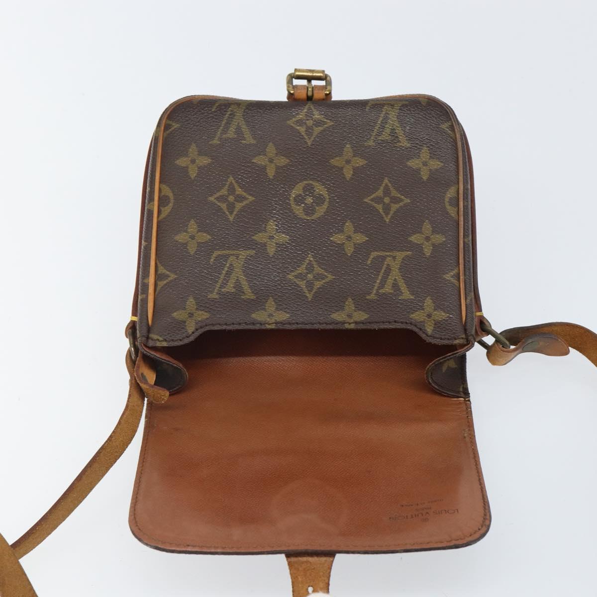 LOUIS VUITTON Monogram Cartouchiere PM Shoulder Bag M51254 LV Auth BA9656