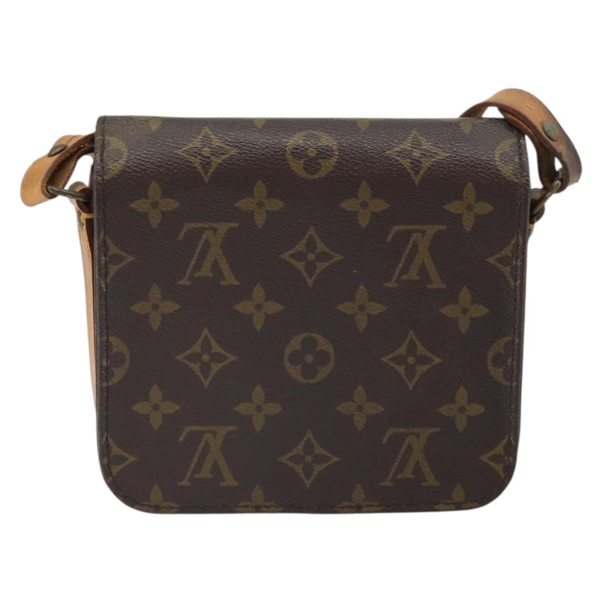 LOUIS VUITTON Monogram Cartouchiere PM Shoulder Bag M51254 LV Auth BA9656