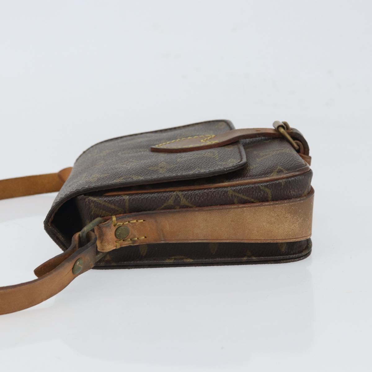 LOUIS VUITTON Monogram Cartouchiere PM Shoulder Bag M51254 LV Auth BA9656