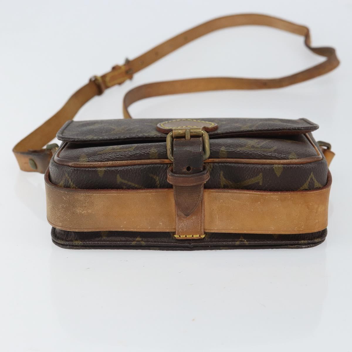 LOUIS VUITTON Monogram Cartouchiere PM Shoulder Bag M51254 LV Auth BA9656