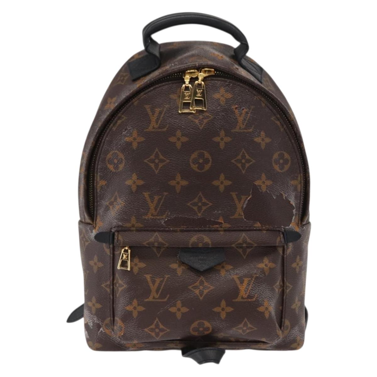 LOUIS VUITTON Monogram Palm Springs PM Backpack M44871 LV Auth BA9660