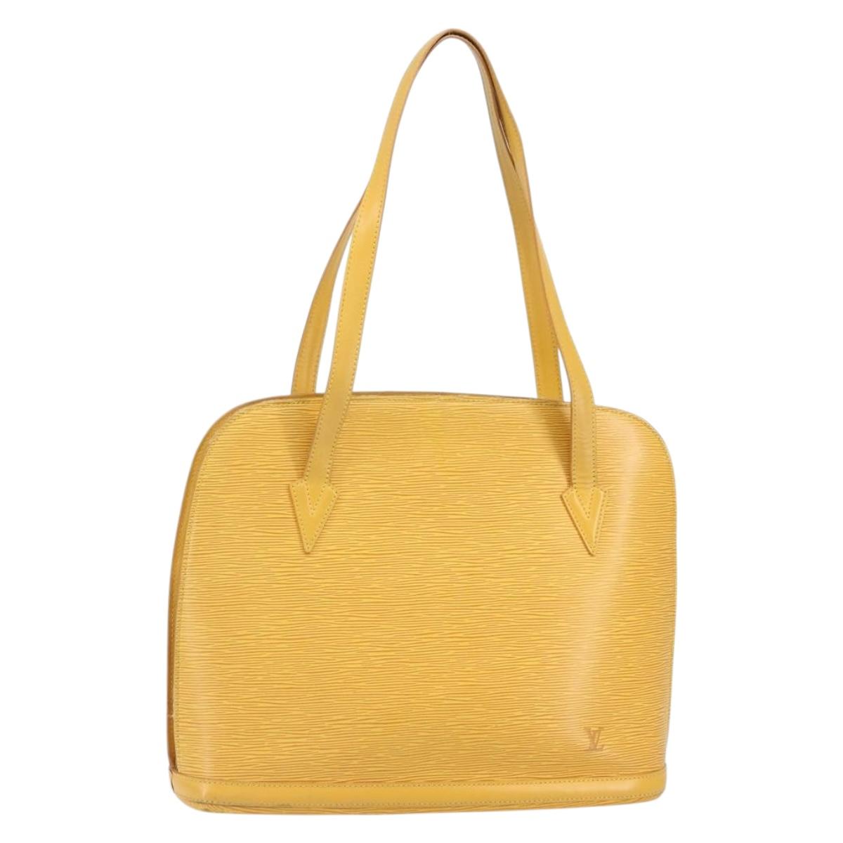 LOUIS VUITTON Epi Lussac Shoulder Bag Yellow M52289 LV Auth BA9665
