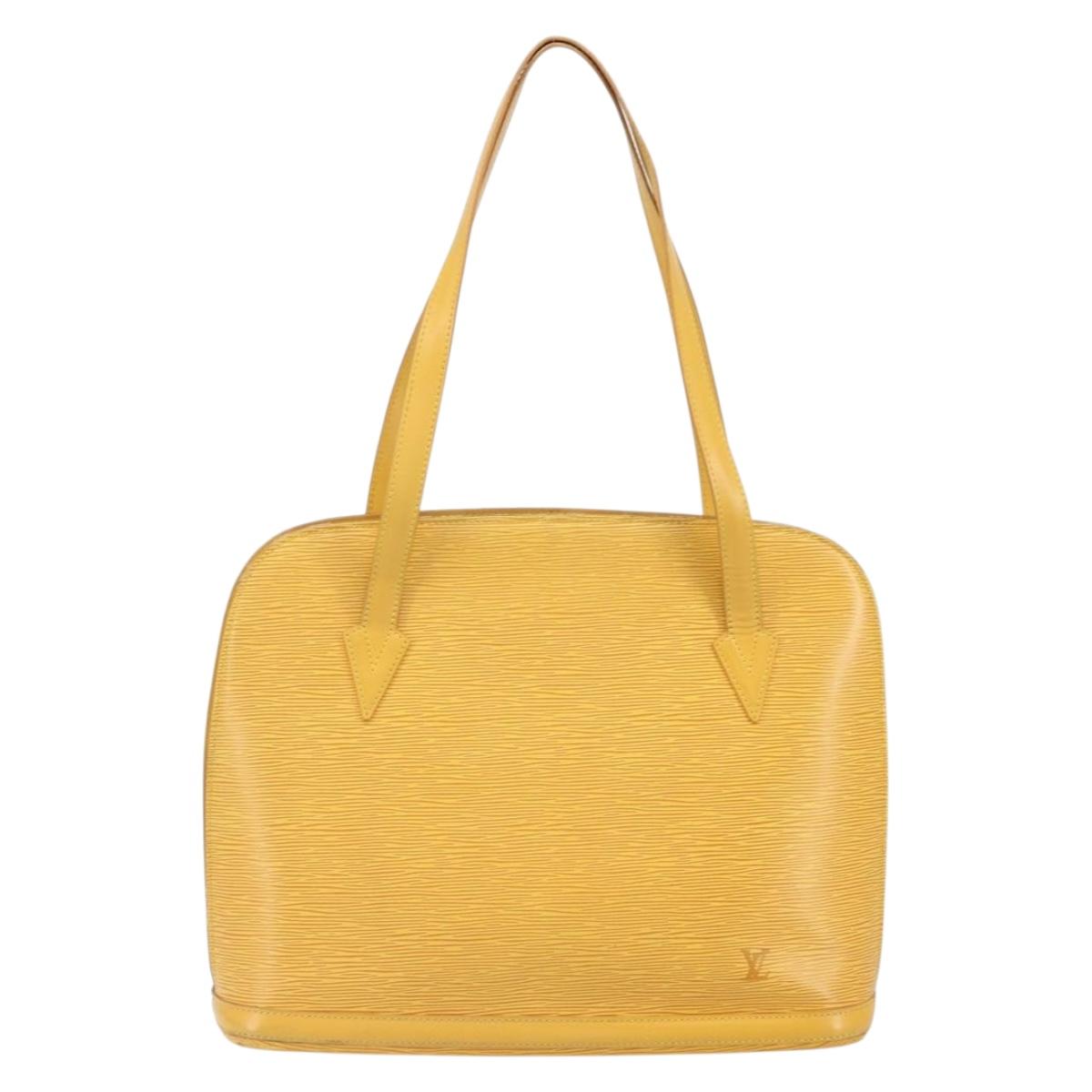 LOUIS VUITTON Epi Lussac Shoulder Bag Yellow M52289 LV Auth BA9665