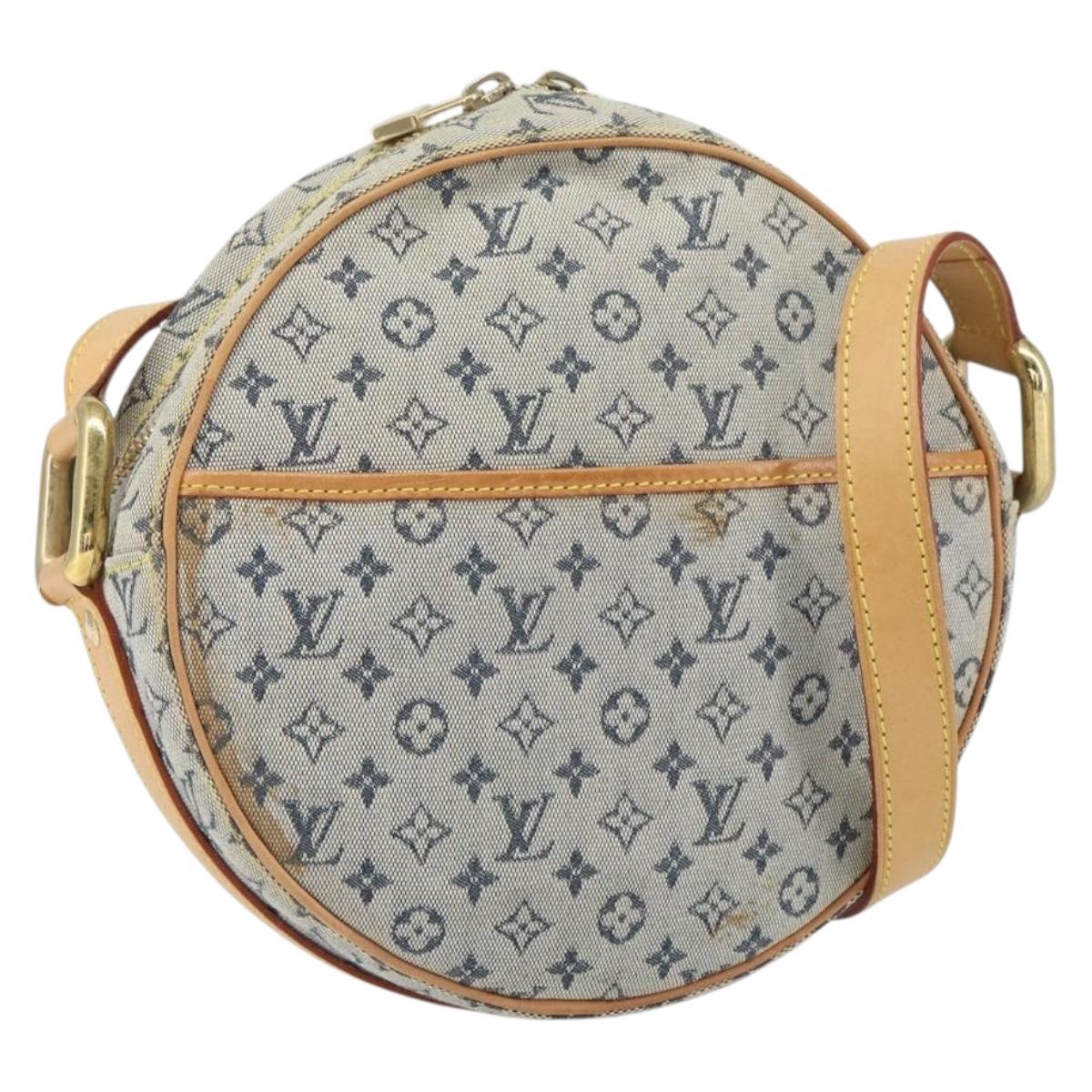 LOUIS VUITTON Monogram Mini Jeanne GM Shoulder Bag Blue M92000 LV Auth BA9672