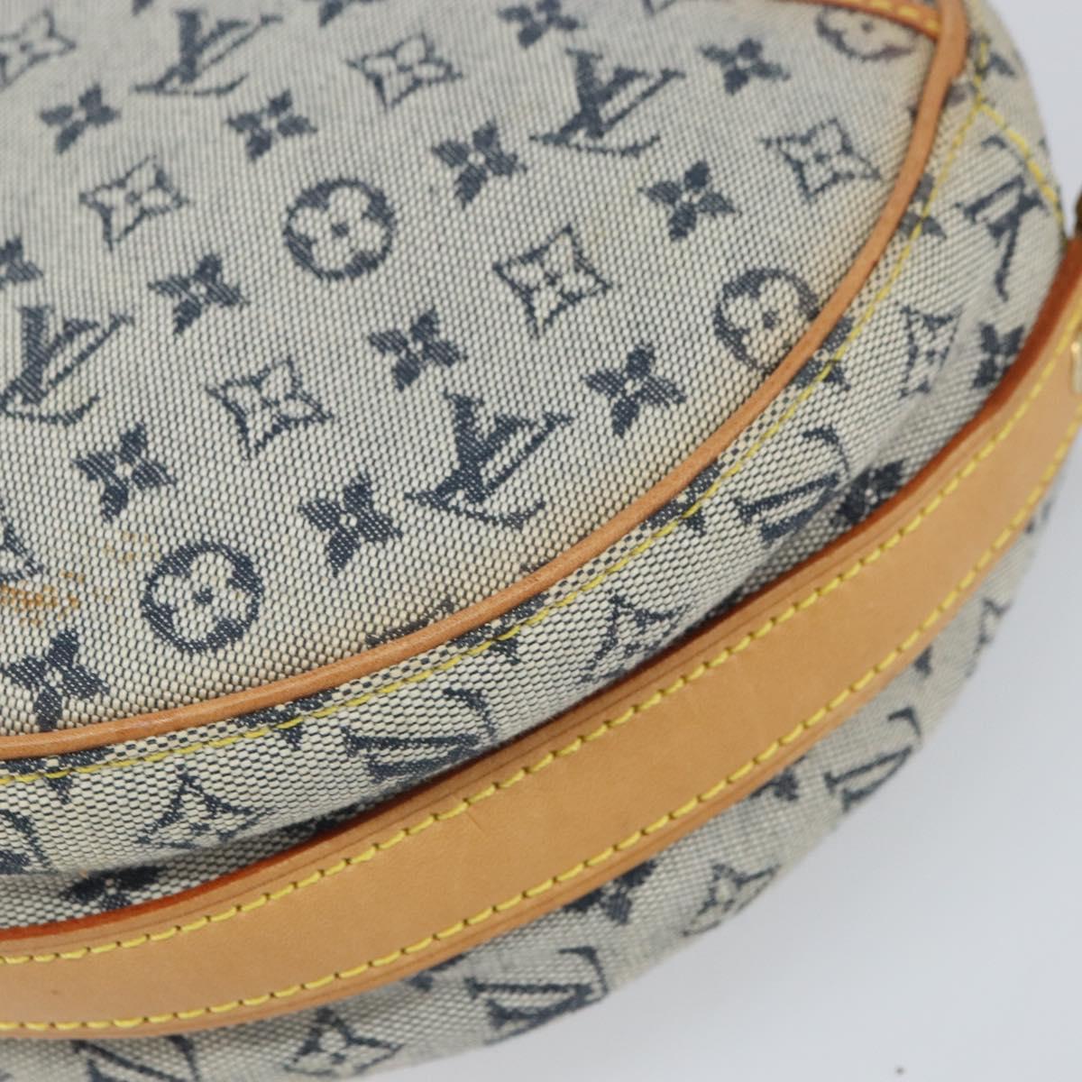 LOUIS VUITTON Monogram Mini Jeanne GM Shoulder Bag Blue M92000 LV Auth BA9672