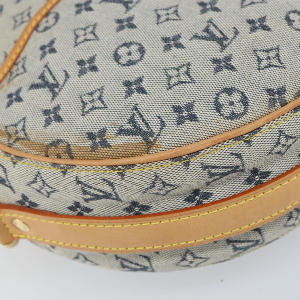 LOUIS VUITTON Monogram Mini Jeanne GM Shoulder Bag Blue M92000 LV Auth BA9672