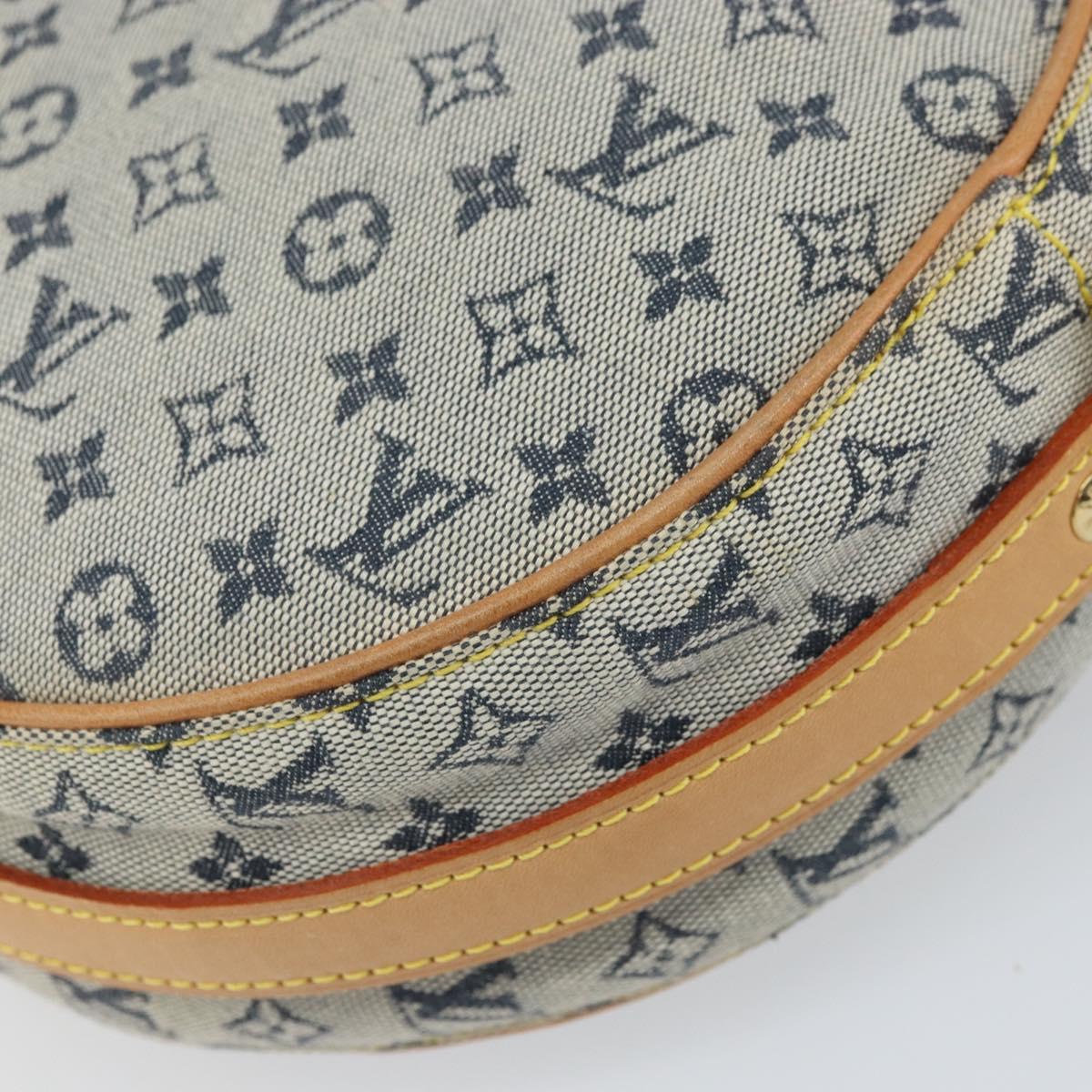 LOUIS VUITTON Monogram Mini Jeanne GM Shoulder Bag Blue M92000 LV Auth BA9672