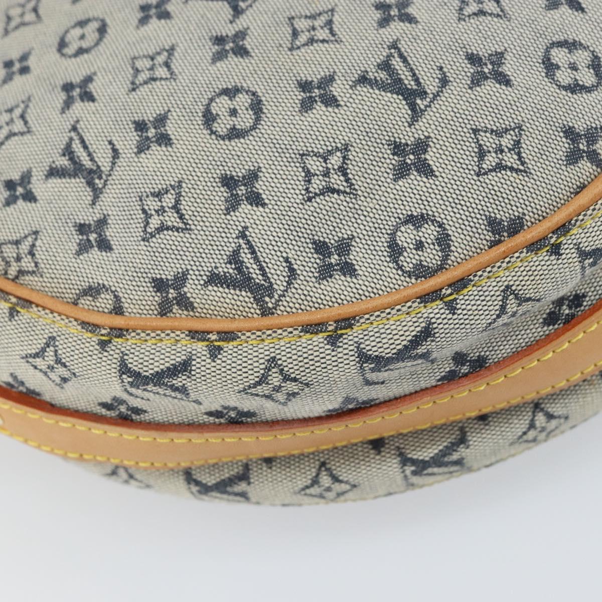 LOUIS VUITTON Monogram Mini Jeanne GM Shoulder Bag Blue M92000 LV Auth BA9672