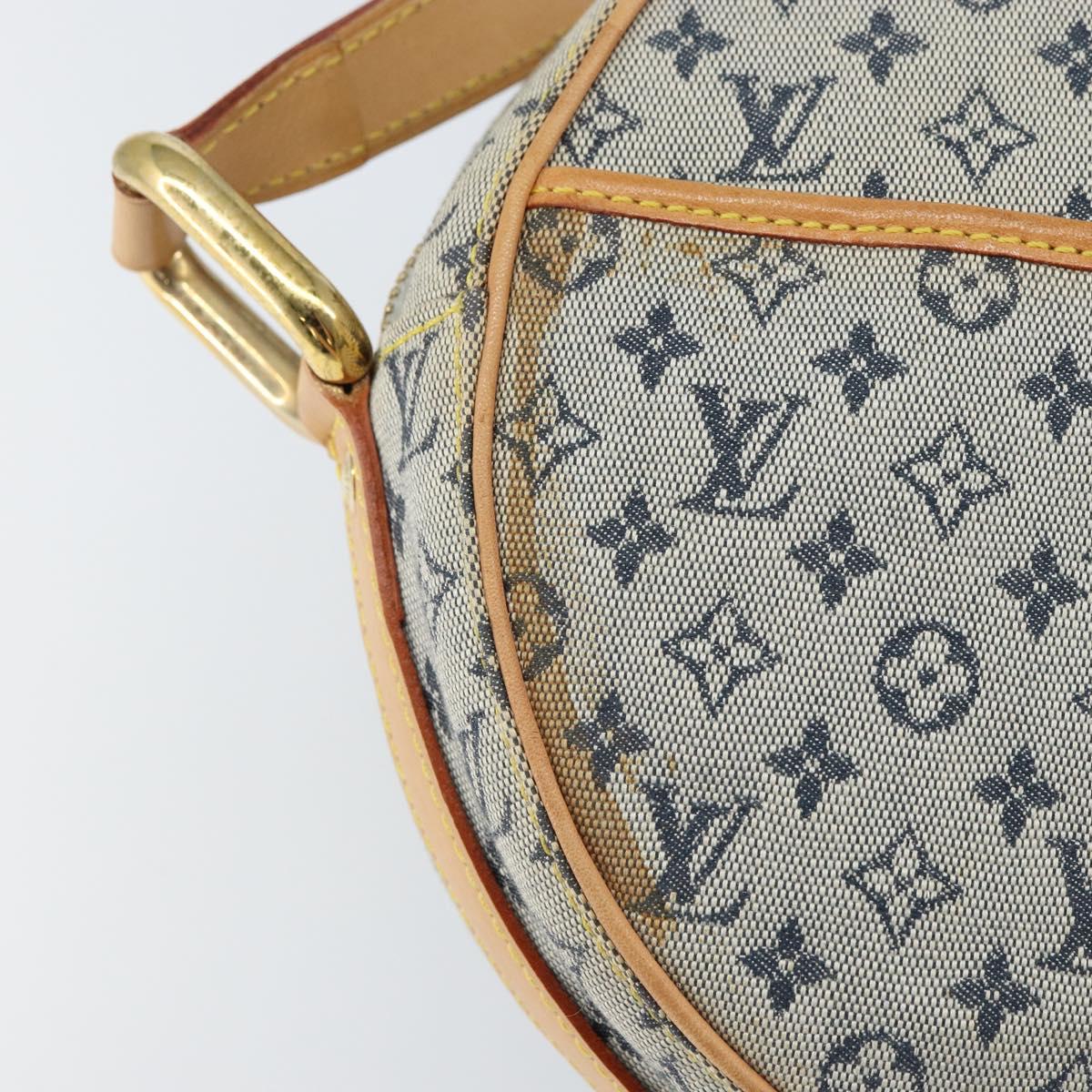 LOUIS VUITTON Monogram Mini Jeanne GM Shoulder Bag Blue M92000 LV Auth BA9672