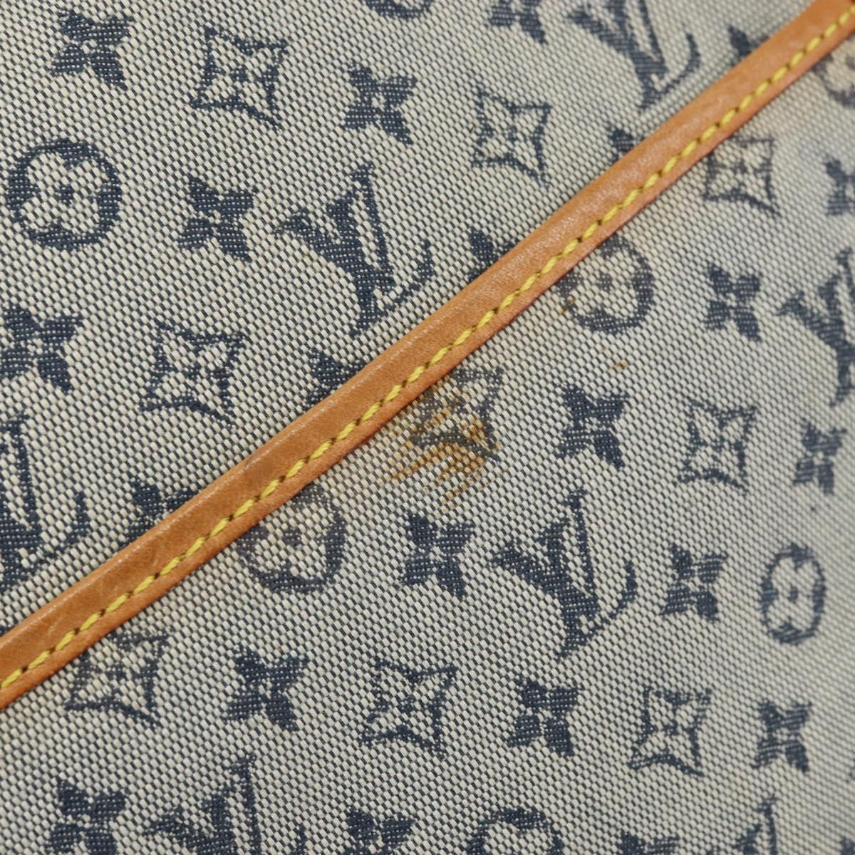 LOUIS VUITTON Monogram Mini Jeanne GM Shoulder Bag Blue M92000 LV Auth BA9672